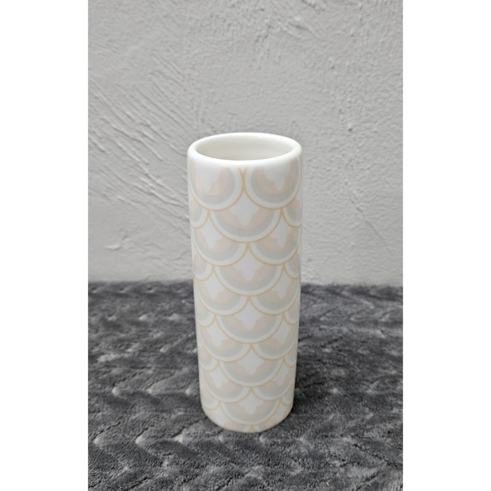 Blush Pink Tube‎ Vase Excellent Condition No Cracks Or Crazing Coton Colors